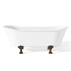Winchester 68 Inch Cast Iron Double Ended Clawfoot Tub - No Faucet Drillings -VINTAGE TUB Store c2122ab 1