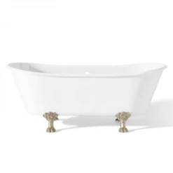 Winchester 68 Inch Cast Iron Double Ended Clawfoot Tub - No Faucet Drillings -VINTAGE TUB Store c2122pn 1