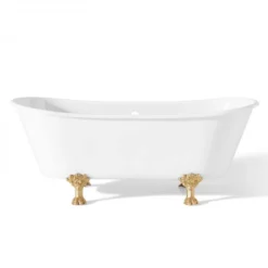 Winchester 68 Inch Cast Iron Double Ended Clawfoot Tub - No Faucet Drillings -VINTAGE TUB Store c2122s 1