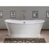 Balmoral 68 Inch Cast Iron Skirted Tub - No Faucet Drillings - White