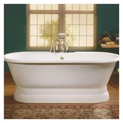 Regal Cast Iron Pedestal Tub - No Faucet Drillings 8 Regal Cast Iron Pedestal Tub - No Faucet Drillings -VINTAGE TUB Store c2139 1