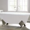 Carlton 70 Inch Cast Iron Double Ended Clawfoot Tub - 7 Inch Rim Drillings -VINTAGE TUB Store c2160ch rim s