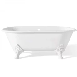 Carlton 70 Inch Cast Iron Double Ended Clawfoot Tub -VINTAGE TUB Store c2161wh 1