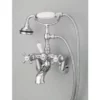 Bathroom Wall Mount Adjustable Hand Shower Tub Faucet