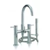 Contemporary Deck Mount High Spout Clawfoot Tub Faucet With Handshower -VINTAGE TUB Store c7512c s