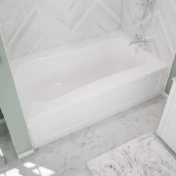 Cariani Acrylic Alcove Bathtub - White