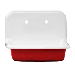24 Inch Cast Iron High Back Farm Sink -VINTAGE TUB Store castsink24 red 1