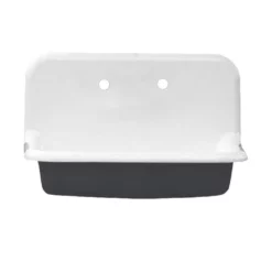 30 Inch Cast Iron High Back Farm Sink