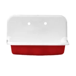 30 Inch Cast Iron High Back Farm Sink -VINTAGE TUB Store castsink30 red 1
