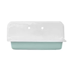 36 Inch Cast Iron High Back Farm Sink -VINTAGE TUB Store castsink36 teal 1
