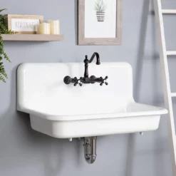 36 Inch Cast Iron High Back Farm Sink