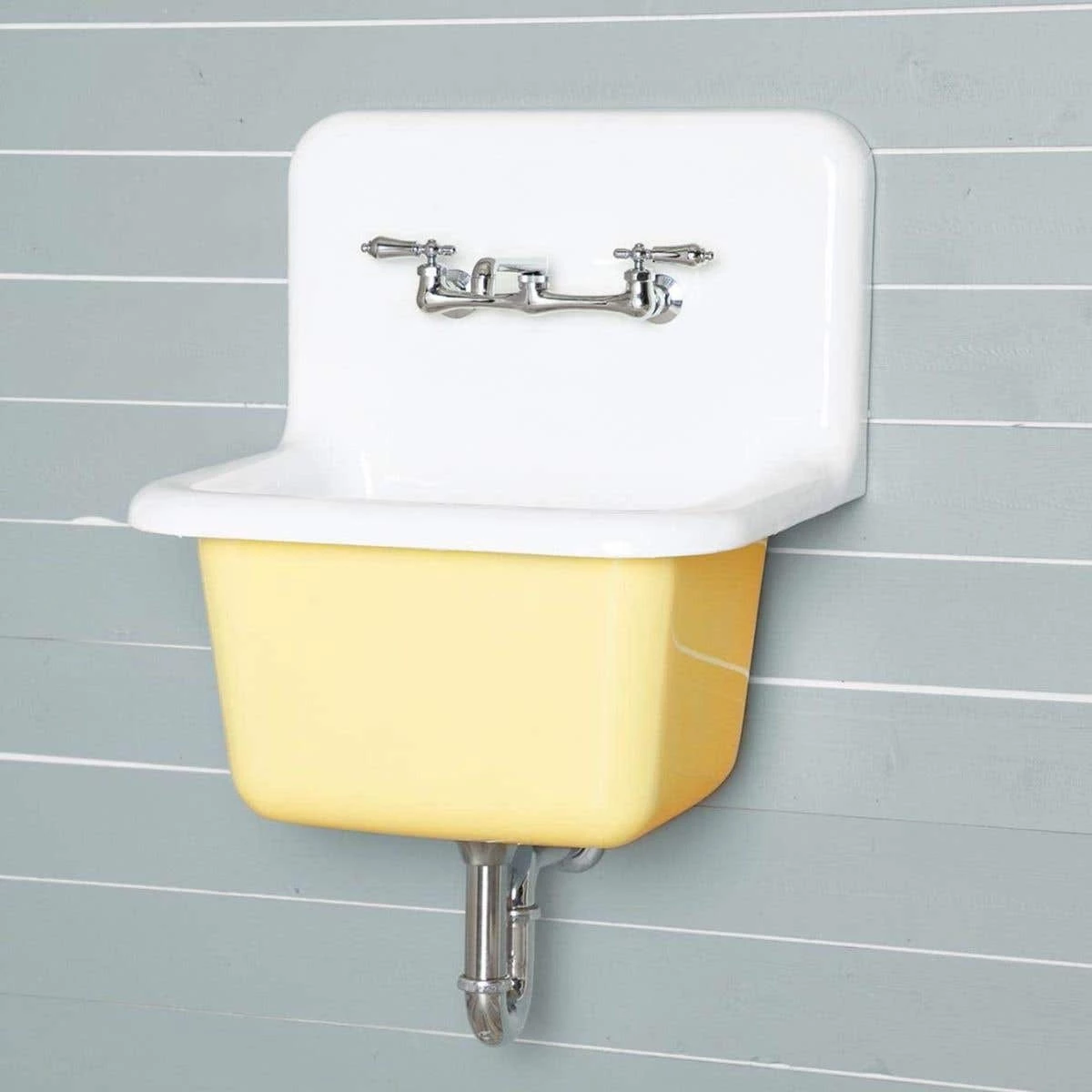 22 Inch Cast Iron High Back Deep Utility Sink 4 22 Inch Cast Iron High Back Deep Utility Sink - Image 2