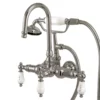 Gooseneck Clawfoot Tub Faucet With Handshower