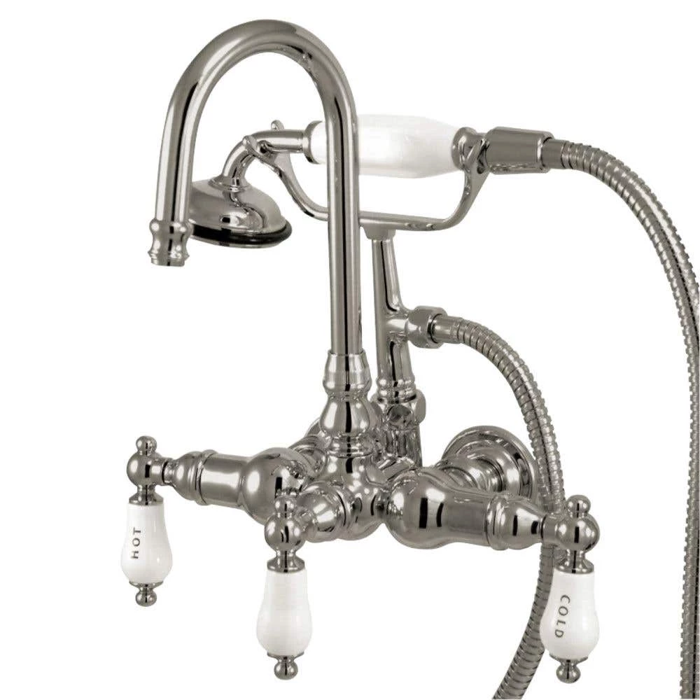 Gooseneck Clawfoot Tub Faucet With Handshower 3 Gooseneck Clawfoot Tub Faucet With Handshower