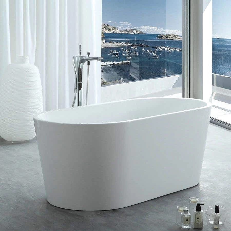 Chloe Acrylic Double Ended Freestanding Tub - No Faucet Drillings 5 Chloe Acrylic Double Ended Freestanding Tub - No Faucet Drillings - Image 3