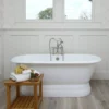 Oxford Cast Iron Double Ended Pedestal Tub - Rim Faucet Drillings -VINTAGE TUB Store customerimage
