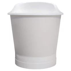 Devon 67 Inch Cast Iron Double Ended Skirted Tub - No Faucet Drillings - White -VINTAGE TUB Store dsc 2883ok