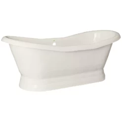 Empress Acrylic Double Slipper Pedestal Tub - No Faucet Drillings 15 Empress Acrylic Double Slipper Pedestal Tub - No Faucet Drillings -VINTAGE TUB Store empress b 1