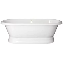Majesty Acrylic Double Ended Pedestal Tub - No Faucet Drillings