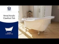 Versal Acrylic Slipper Clawfoot Tub - Made In USA -VINTAGE TUB Store hqdefault 2 49