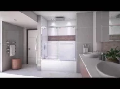 DreamLine Encore 56-60 Inch W X 58 Inch H Semi Frameless Bypass Sliding Tub Door 18 DreamLine Encore 56-60 Inch W X 58 Inch H Semi Frameless Bypass Sliding Tub Door -VINTAGE TUB Store hqdefault 4 9