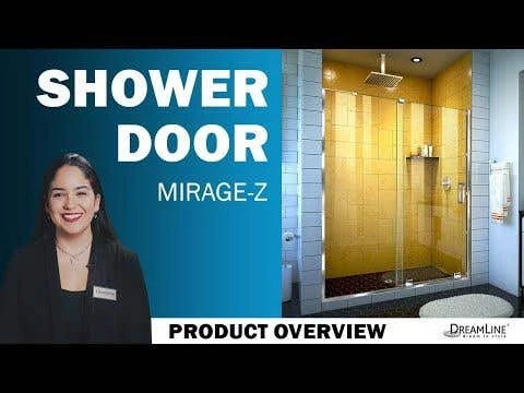 DreamLine Mirage-Z 56-60 In. W X 58 In. H Frameless Sliding Tub Door 4 DreamLine Mirage-Z 56-60 In. W X 58 In. H Frameless Sliding Tub Door - Image 2