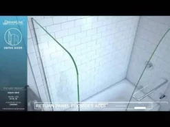 DreamLine Aqua Uno 56-60 Inch W X 30 Inch D X 58 Inch H Frameless Hinged Tub Door With Return Panel -VINTAGE TUB Store hqdefault 6 11