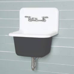 22 Inch Cast Iron High Back Deep Utility Sink 21 22 Inch Cast Iron High Back Deep Utility Sink -VINTAGE TUB Store lg22sink dg 1