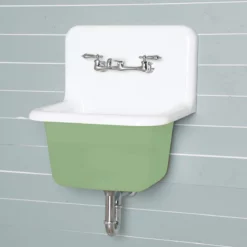 22 Inch Cast Iron High Back Deep Utility Sink 23 22 Inch Cast Iron High Back Deep Utility Sink -VINTAGE TUB Store lg22sink gn 1