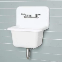 22 Inch Cast Iron High Back Deep Utility Sink 27 22 Inch Cast Iron High Back Deep Utility Sink -VINTAGE TUB Store lg22sink 1