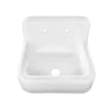 Daisy 25 Inch Cast Iron Farmhouse Sink - 8 Inch Faucet Drillings - White -VINTAGE TUB Store lg25sink 1