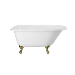 Norfolk 48 Inch Cast Iron Classic Clawfoot Tub - Wall Faucet Drillings 16 Norfolk 48 Inch Cast Iron Classic Clawfoot Tub - Wall Faucet Drillings -VINTAGE TUB Store lg48rt3wrbs