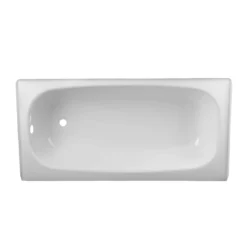 Archer 60 Inch Steel Alcove Bathtub - White -VINTAGE TUB Store lg60apron l drain 4