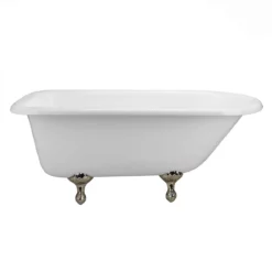 Heritage Cast Iron Classic Clawfoot Tub - No Faucet Drillings -VINTAGE TUB Store lg60rt0wrbn 2 12