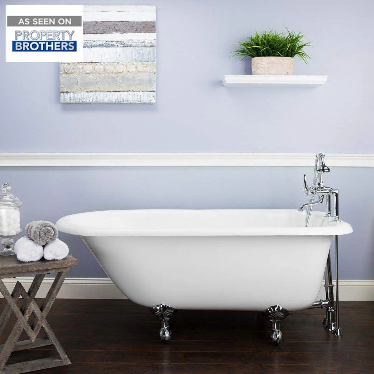 Heritage Cast Iron Classic Clawfoot Tub - Rim Faucet Drillings 3 Heritage Cast Iron Classic Clawfoot Tub - Rim Faucet Drillings