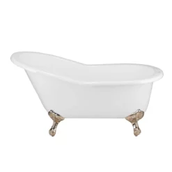 Adela 62 Inch Cast Iron Slipper Clawfoot Tub Package -VINTAGE TUB Store lg60slf7wsibn front 1 4