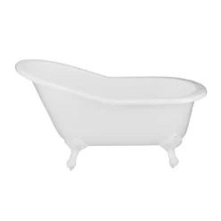 Adela 62 Inch Cast Iron Slipper Clawfoot Tub Package -VINTAGE TUB Store lg60slf7wsiw front 1 6
