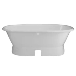 Oxford Cast Iron Freestanding Soaking Tub - No Faucet Drillings -VINTAGE TUB Store lg66de0w8pw back 5