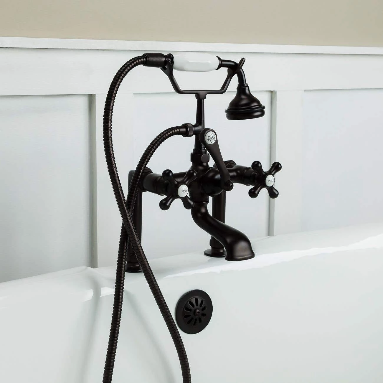 Oxford Cast Iron Double Ended Pedestal Tub Package - Rim Faucet Drillings 4 Oxford Cast Iron Double Ended Pedestal Tub Package - Rim Faucet Drillings - Image 2