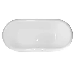 Oxford Cast Iron Double Ended Pedestal Tub - Rim Faucet Drillings -VINTAGE TUB Store lg66de7w8pw top 6 2