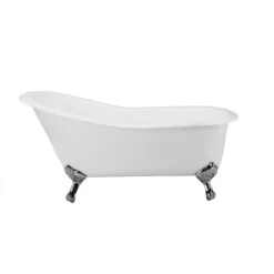Charlotte Cast Iron Slipper Clawfoot Tub - No Faucet Drillings 15 Charlotte Cast Iron Slipper Clawfoot Tub - No Faucet Drillings -VINTAGE TUB Store lg67sl7wsic 2 2 5