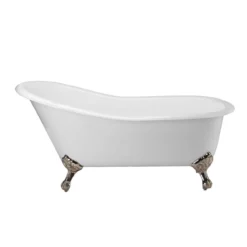 Charlotte Cast Iron Slipper Clawfoot Tub - No Faucet Drillings 12 Charlotte Cast Iron Slipper Clawfoot Tub - No Faucet Drillings -VINTAGE TUB Store lg67sl7wsin 2 2 5