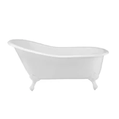 Charlotte Cast Iron Slipper Clawfoot Tub - No Faucet Drillings 14 Charlotte Cast Iron Slipper Clawfoot Tub - No Faucet Drillings -VINTAGE TUB Store lg67sl7wsiw 2 2 5