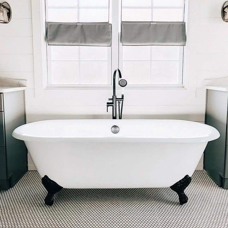Cambridge Cast Iron Double Ended Clawfoot Tub - No Faucet Drillings 3 Cambridge Cast Iron Double Ended Clawfoot Tub - No Faucet Drillings