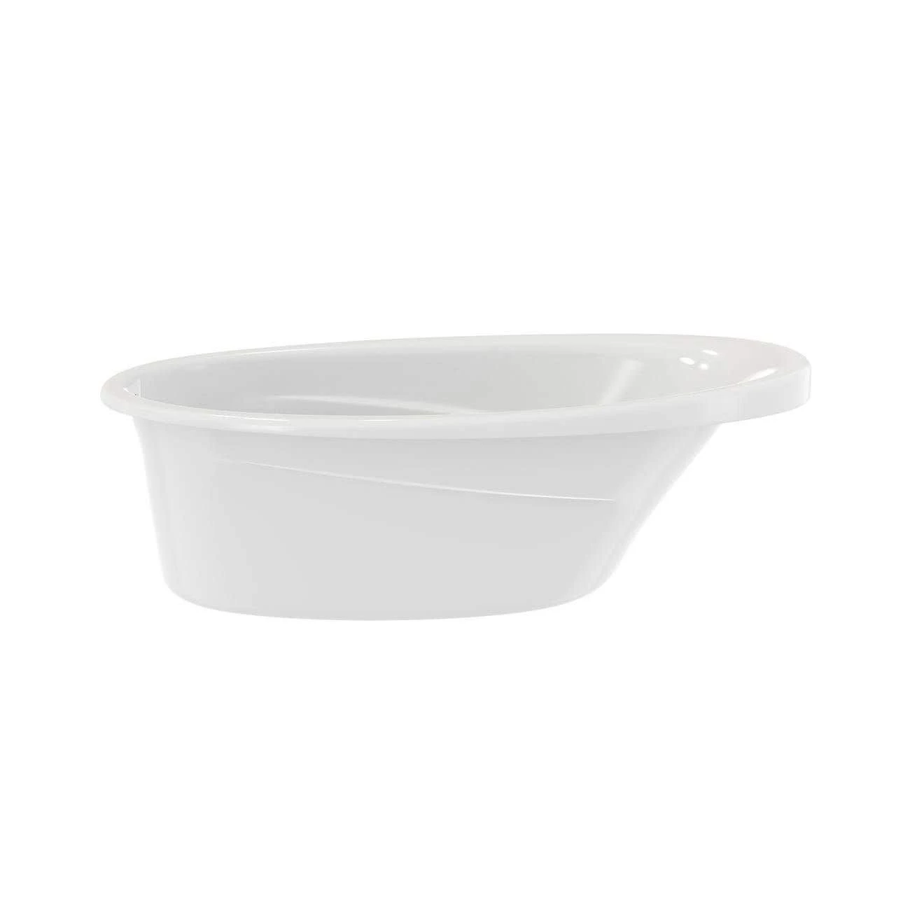 Marla 63 Inch Acrylic Drop-in Universal Drain Bathtub - White 7 Marla 63 Inch Acrylic Drop-in Universal Drain Bathtub - White - Image 5