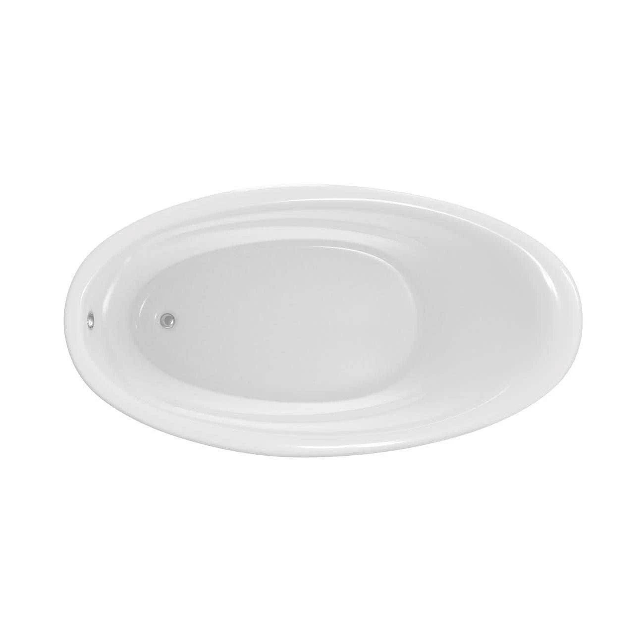 Marla 63 Inch Acrylic Drop-in Universal Drain Bathtub - White 9 Marla 63 Inch Acrylic Drop-in Universal Drain Bathtub - White - Image 7