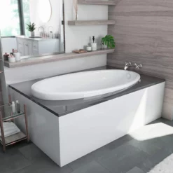 Marla 63 Inch Acrylic Drop-in Universal Drain Bathtub - White 12 Marla 63 Inch Acrylic Drop-in Universal Drain Bathtub - White -VINTAGE TUB Store marla tub rs442 63w 34d qlbvdvjpimloq72l