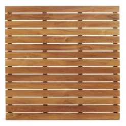 30 X 30 Inch Teak Shower Mat Tile -VINTAGE TUB Store mat3030 03 mewydpxk0l5scjje