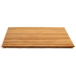 36 X 30 Inch Teak Shower Mat Tile -VINTAGE TUB Store mat3630 02 ku0pga1ehy9jwhnf