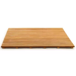 36 X 36 Inch Teak Shower Mat Tile -VINTAGE TUB Store mat3636 02 deqxipxcrhziy16k